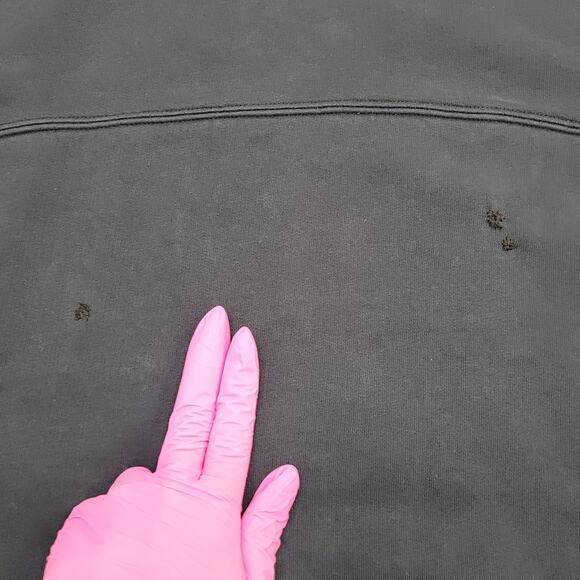 Vintage Air Jordan Terry Hoodie Large 25x27 Baggy Faded Black - Picture 6 of 12